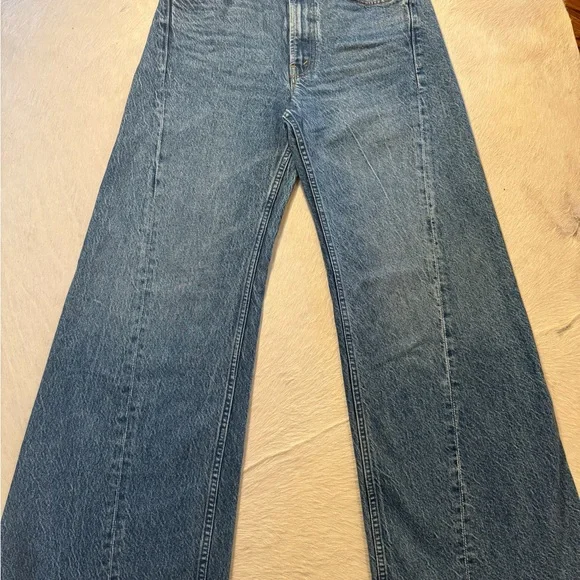 MOTHER Light Blue Flare Jeans - Picture 8 of 11